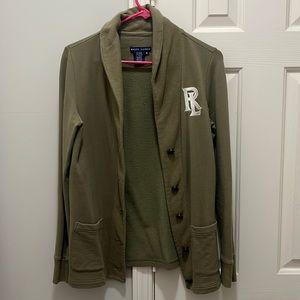Ralph Lauren Olive Cotton Blazer
